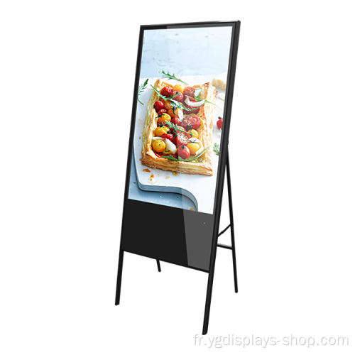 Affichage LCD A-frame de 43 pouces pour la publicité